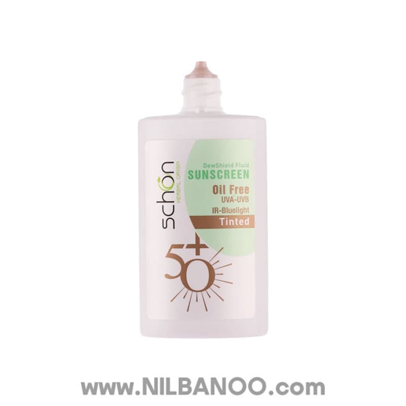 ضد آفتاب رنگی فلوئیدی شون دیووشیلد با SPF50 حجم 50 میل | Schon DewShield Tinted Fluid SPF50 Sunscreen 50ml — تصویر ۷