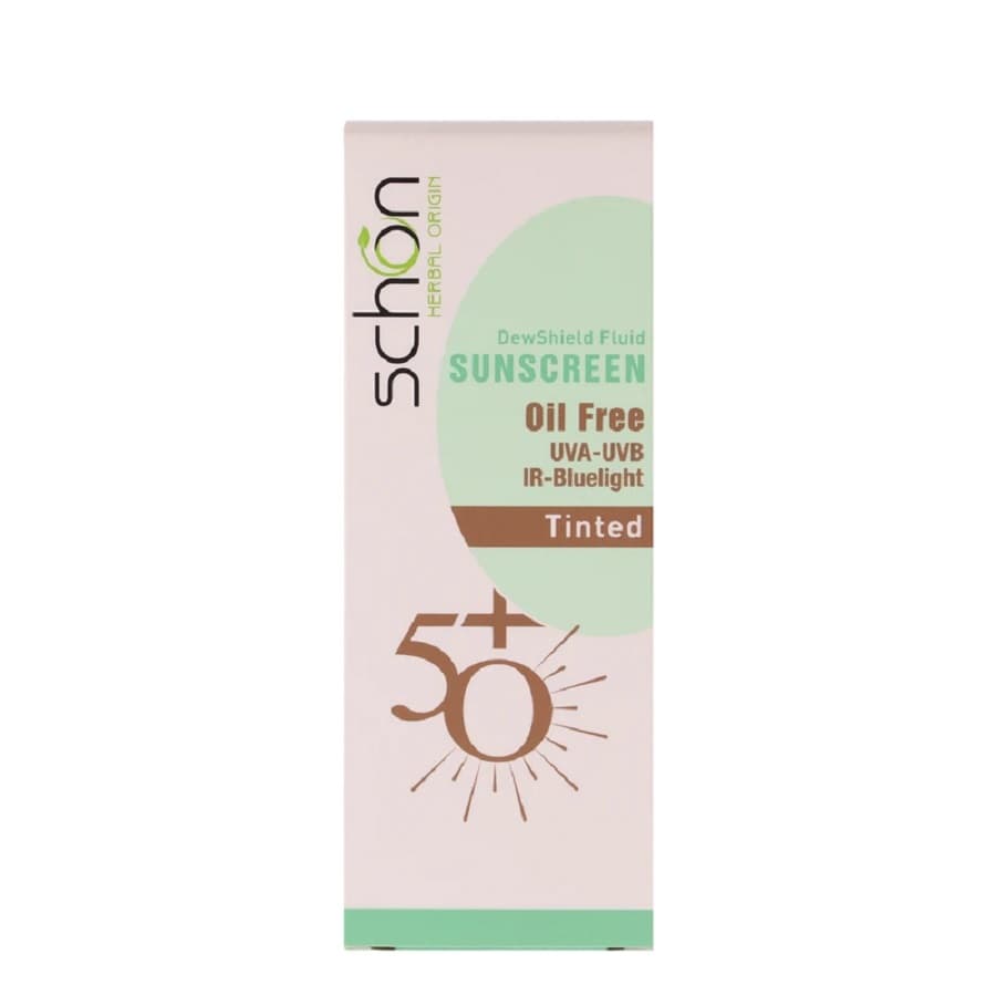 ضد آفتاب رنگی فلوئیدی شون دیووشیلد با SPF50 حجم 50 میل | Schon DewShield Tinted Fluid SPF50 Sunscreen 50ml — تصویر ۳