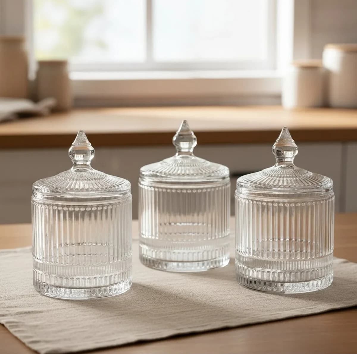 قندان و نقل خوری شیاردار دلی گلس DELI GLASS