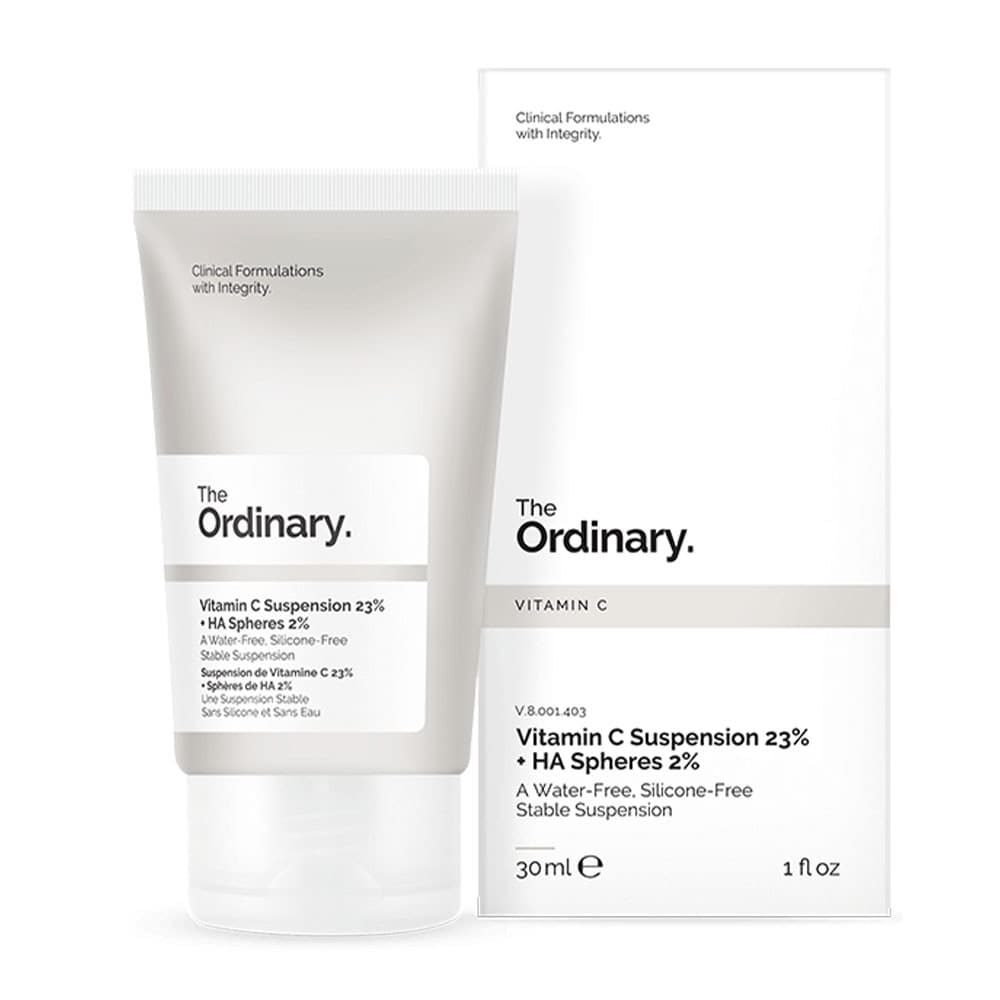 خریدکرم ویتامین C از برند The Ordinary مدل Vitamin C Suspension 23% + HA Spheres +نقدوبررسی