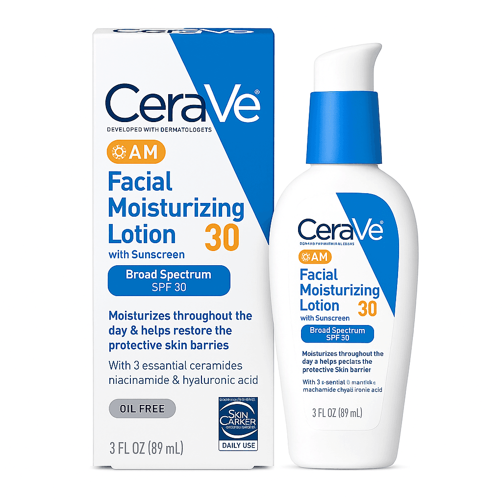 لوسیون مرطوب‌کننده روز سراوی SPF 30 | آبرسان سبک و محافظت‌کننده در برابر آفتاب