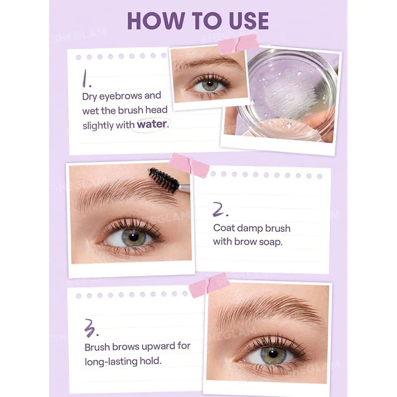 ژل ابرو کاسه ای شیگلم | Sheglam Stick Em Up Lifting Brow Soap — تصویر ۶
