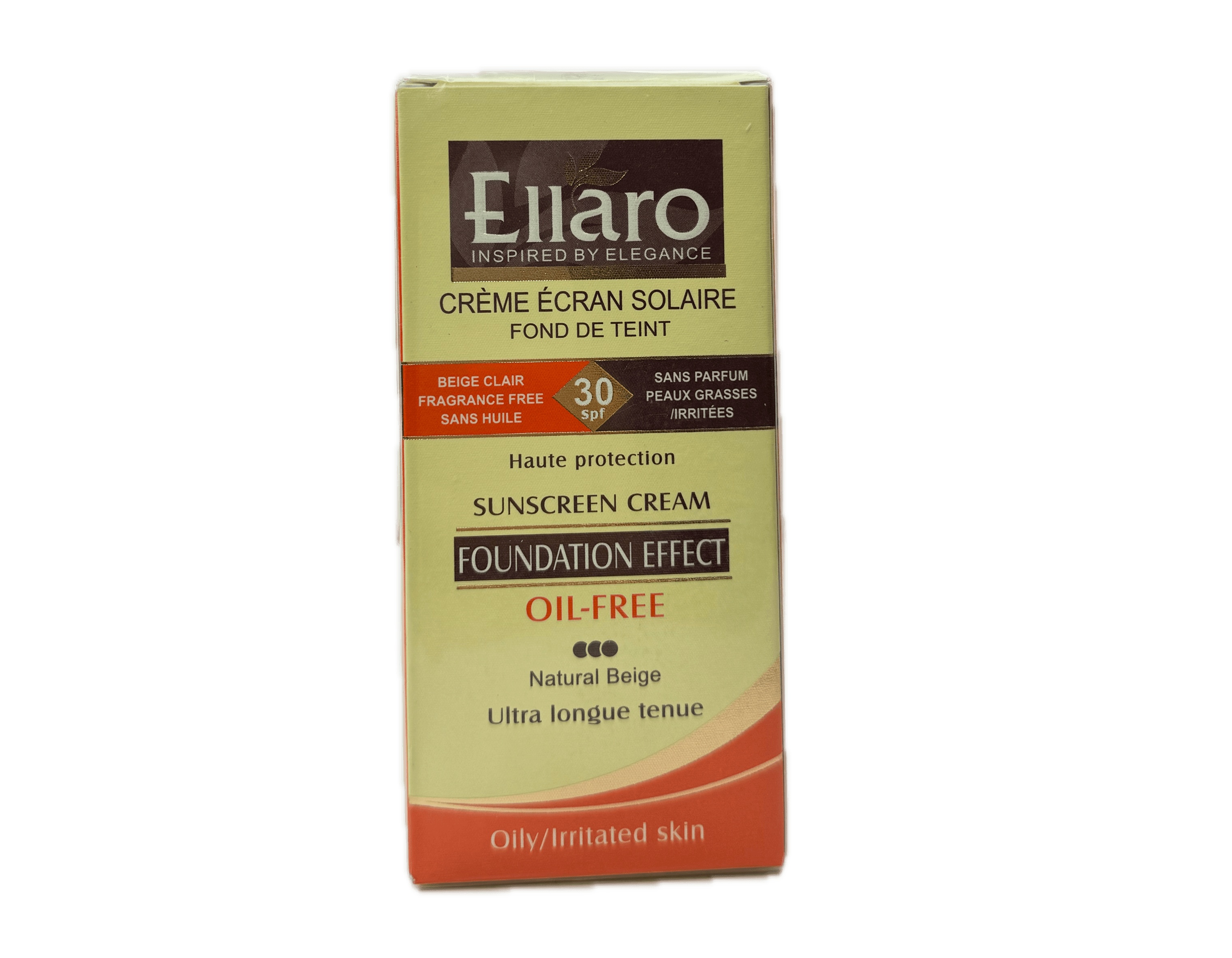 کرم ضد آفتاب رنگی بژ طبیعی مات فاقد چربی الارو با SPF30 حجم 40 میل | Ellaro Sunscreen Cream Oil Free SPF30 Tinted Natural Beige 40ml — تصویر ۶