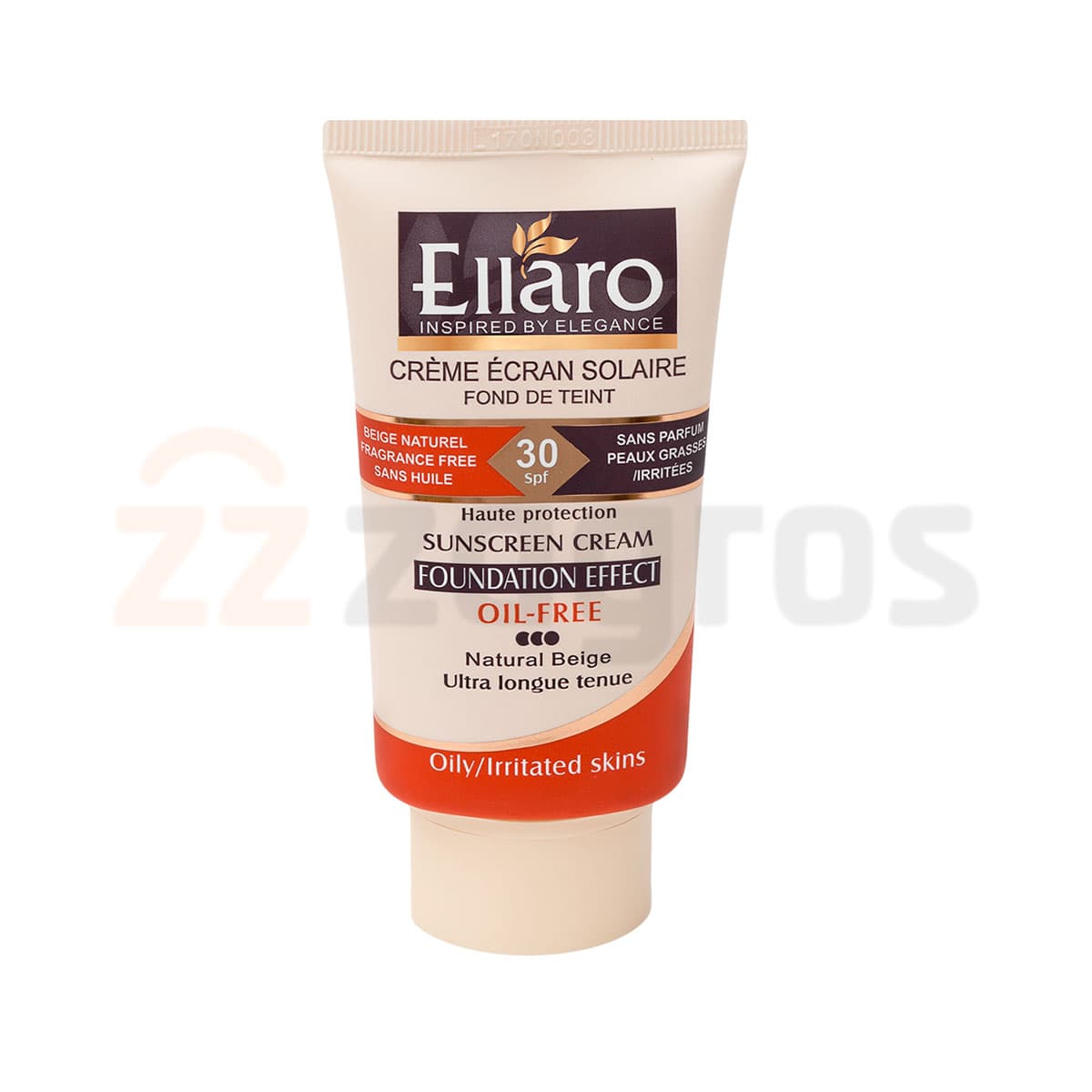 کرم ضد آفتاب رنگی بژ طبیعی مات فاقد چربی الارو با SPF30 حجم 40 میل | Ellaro Sunscreen Cream Oil Free SPF30 Tinted Natural Beige 40ml — تصویر ۴