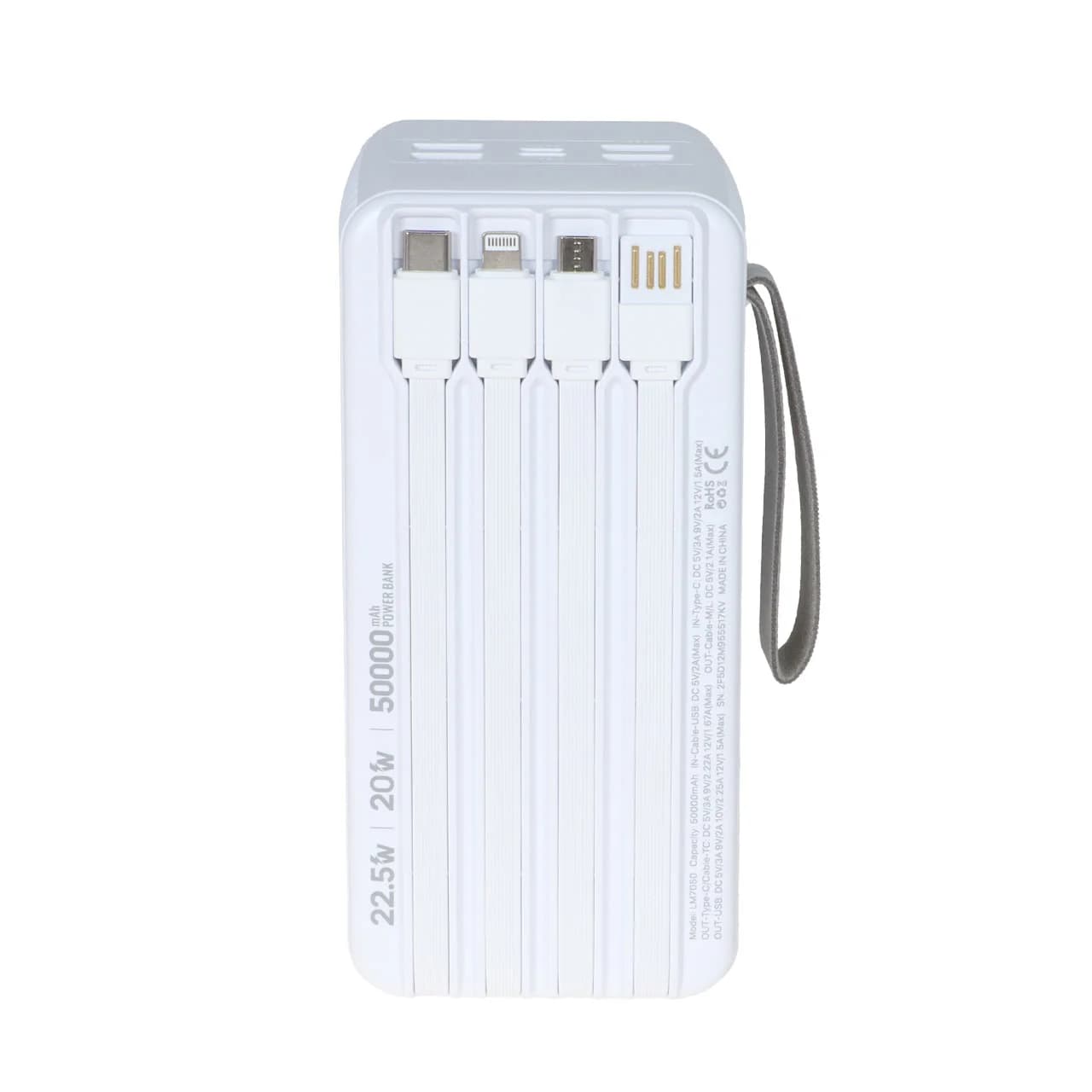 پاوربانک PD و فست شارژ Liami 50000Ah مدل LM7050 22.5W – مشکی (گارانتی شش ماهه شرکتی) — تصویر ۸