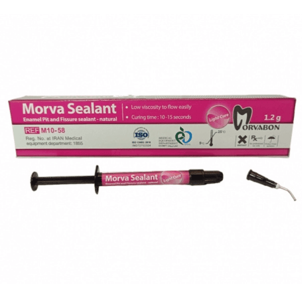 فیشور سیلانت صورتی دو سرنگ 1.2 گرم مروابن کد M 10-58 P2