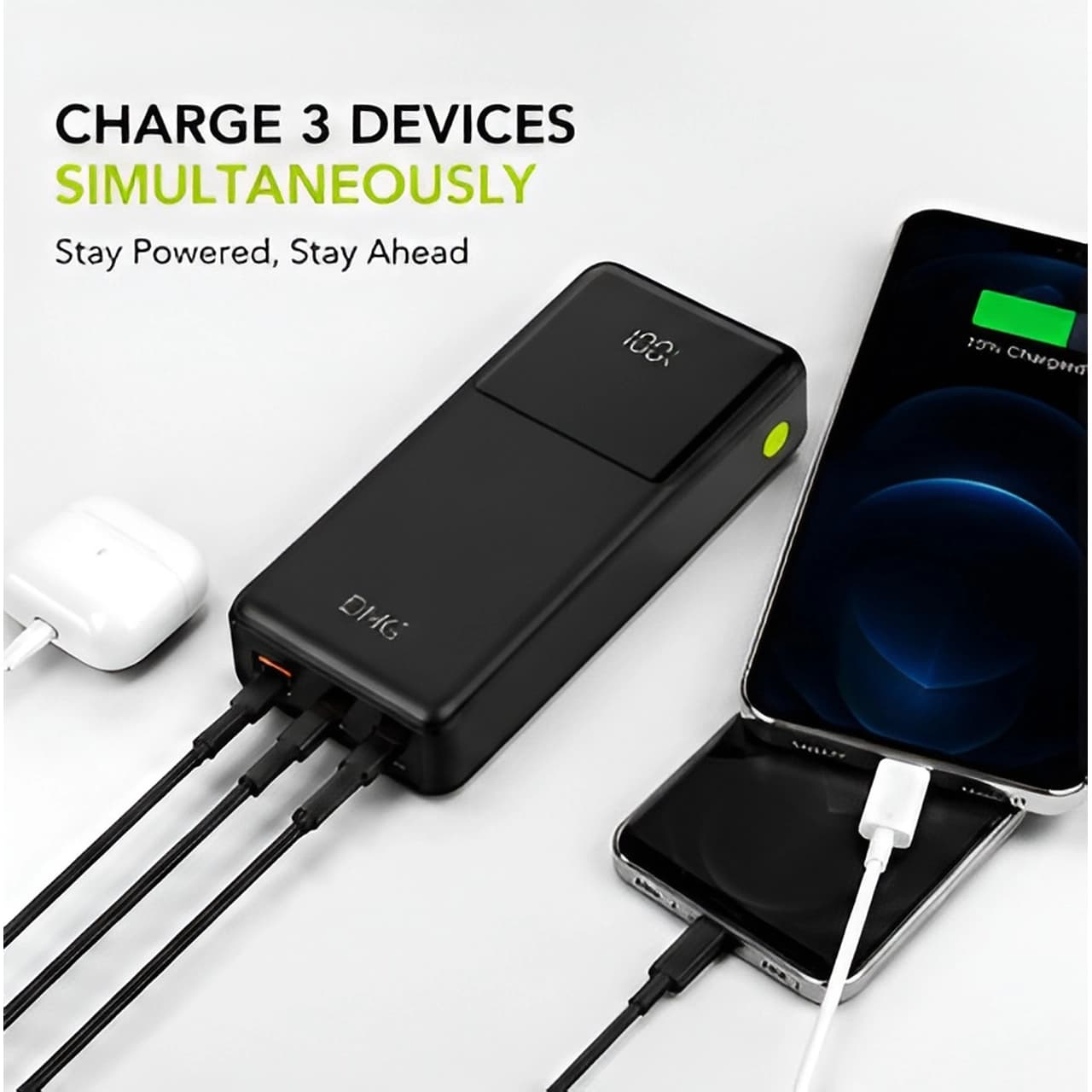 پاوربانک PD و فست شارژ KPG 30000mAh مدل PD-39 22.5W – مشکی – kZN (گارانتی شش ماهه Kezen) — تصویر ۱۱