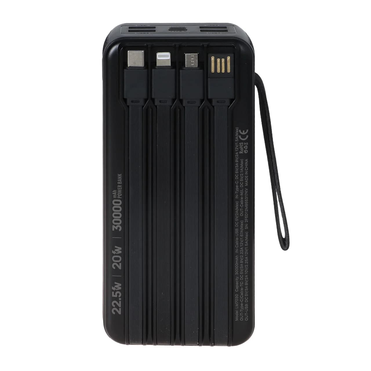 پاوربانک PD و فست شارژ Liami 30000Ah مدل LM7030 22.5W – سفید (گارانتی شش ماهه شرکتی) — تصویر ۸