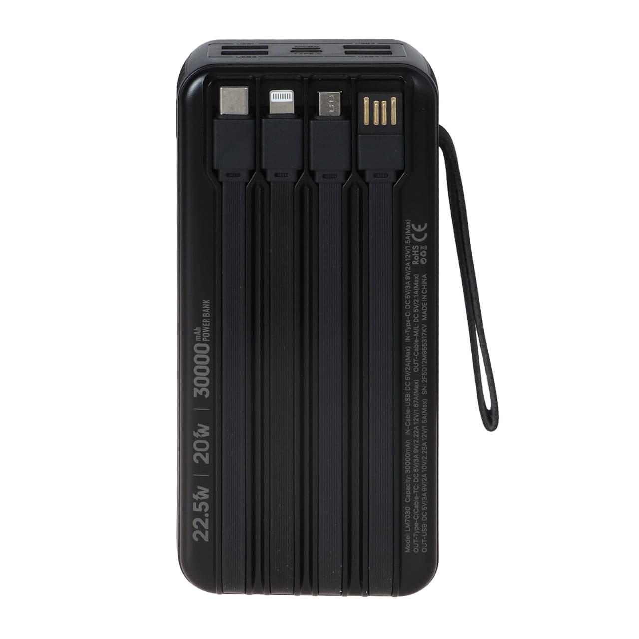 پاوربانک PD و فست شارژ Liami 30000Ah مدل LM7030 22.5W – سفید (گارانتی شش ماهه شرکتی) — تصویر ۱۲
