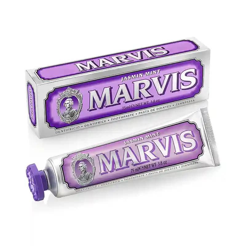 خمیردندان مارویس Marvis مدل Jasmin Mint (بنفش)، جلوگیری‌ از پوسیدگی و عفونت دندان — تصویر ۲