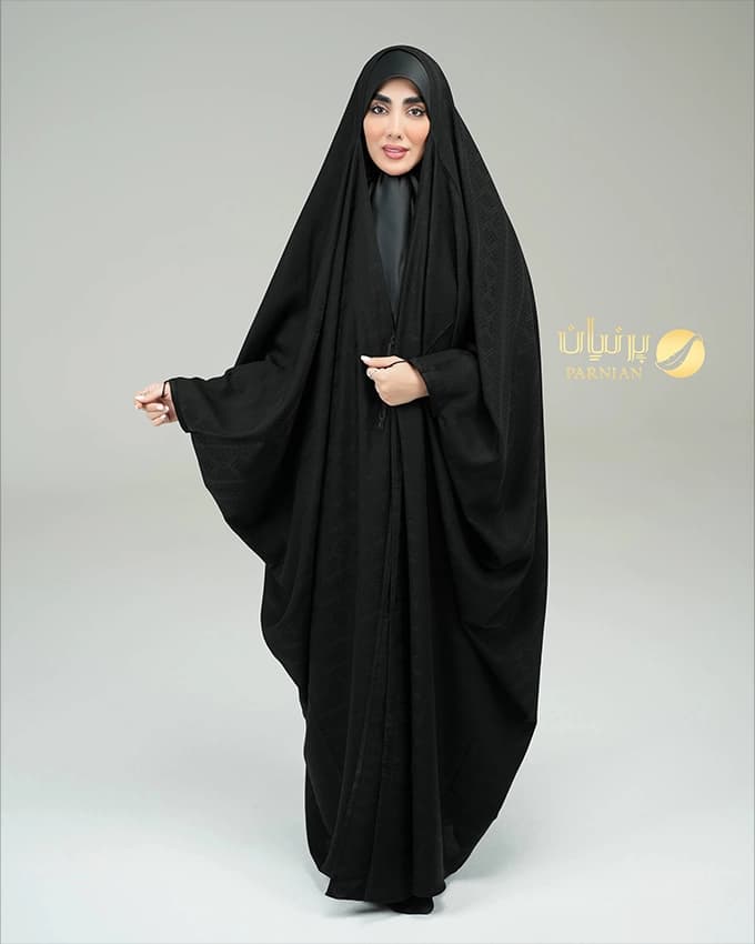 چادر جده عربی نخ کره طرح 6 — تصویر ۳