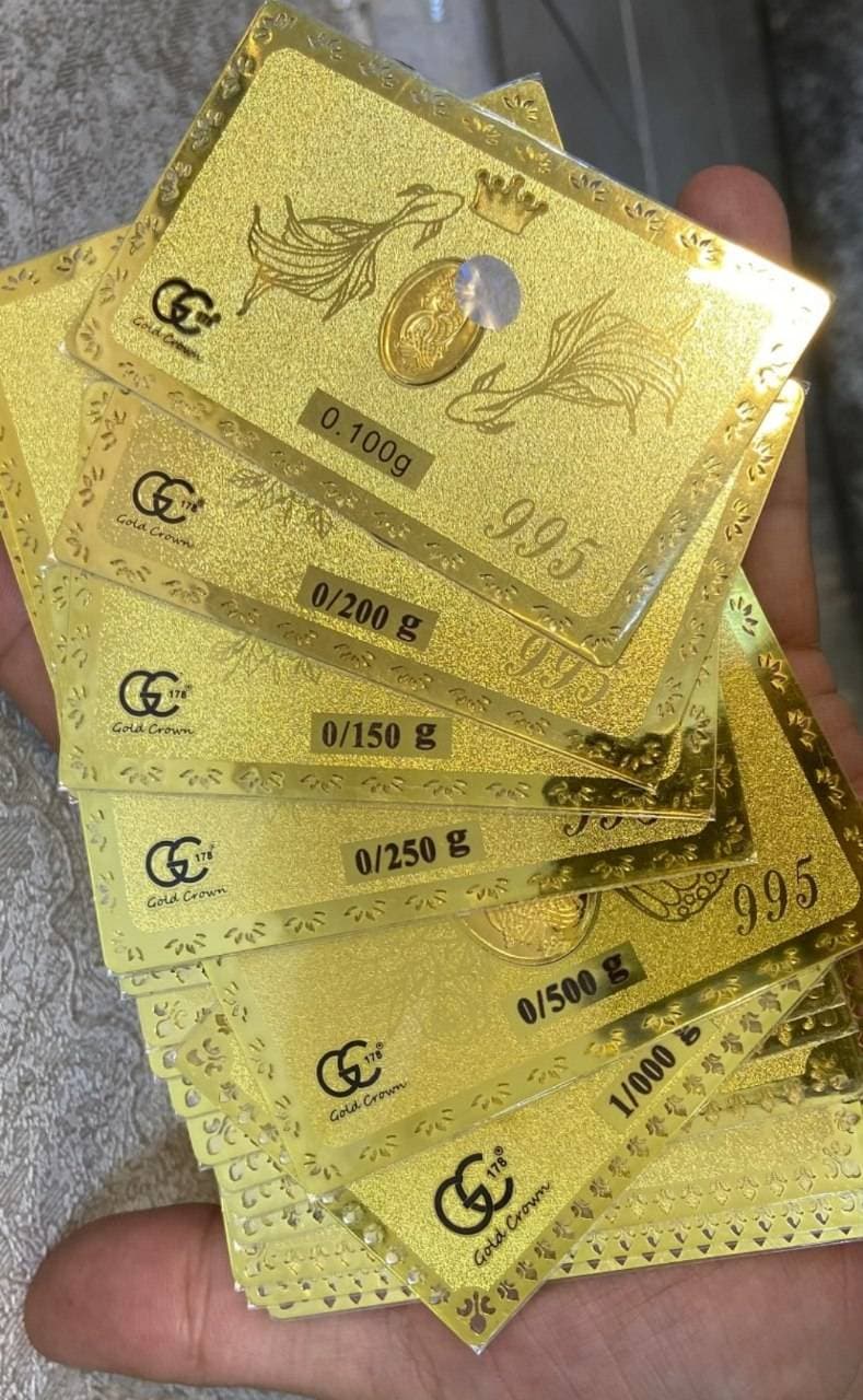 شمش طلا 150 سوت (0.150 گرم) 24 عیار ونوس گلد کرون — تصویر ۲