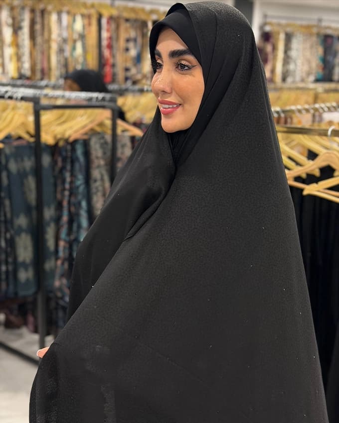 چادر دوخت سنتی ایرانی نخ کره نگین دار 2