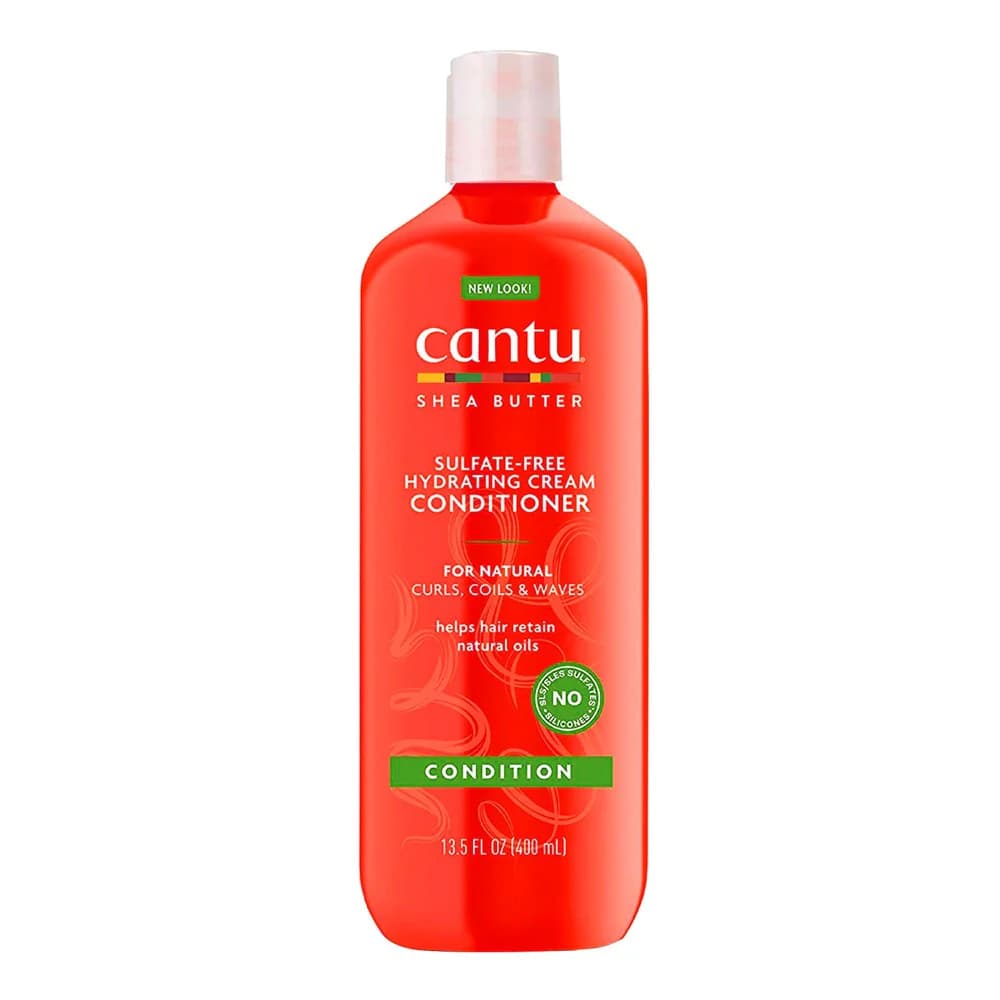 نرم‌کننده و آبرسان موهای فر Cantu Shea Butter بدون سولفات – فرهایی نرم، درخشان و سالم — تصویر ۳