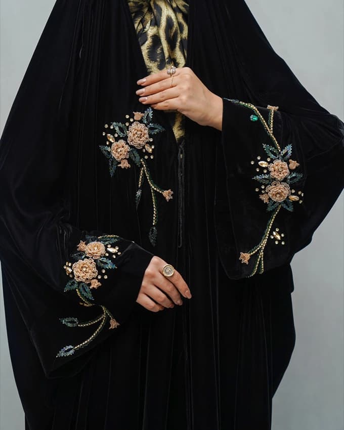 چادر عربی جده مخمل سوگل — تصویر ۳