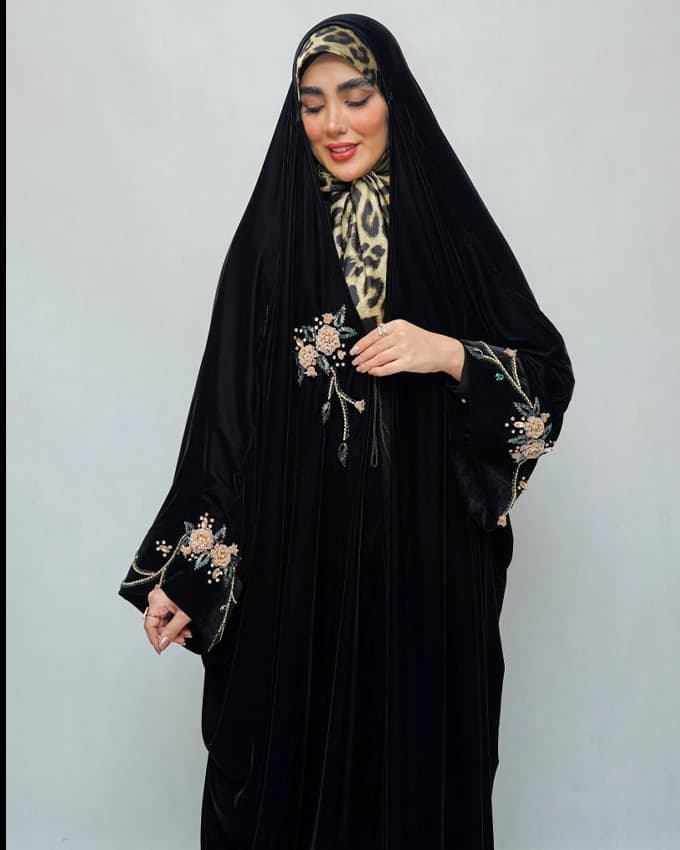 چادر عربی جده مخمل سوگل — تصویر ۲