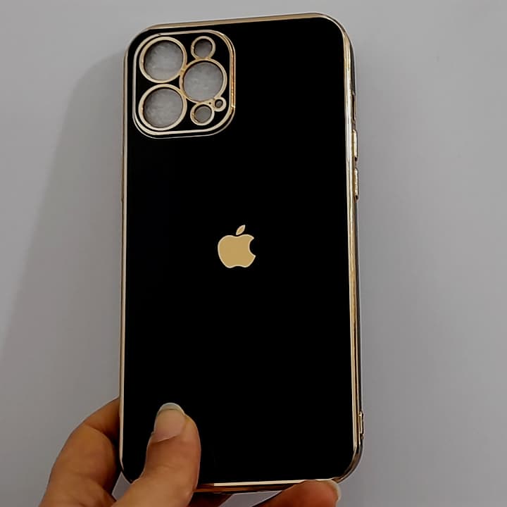 قاب گوشی آیفون iPhone 12 promax مدل دور طلایی مای کیس — تصویر ۳