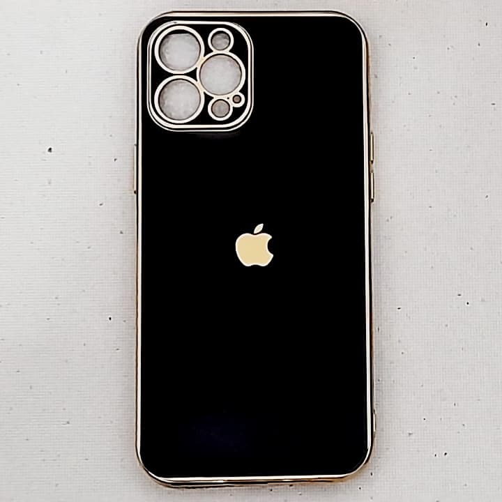 قاب گوشی آیفون iPhone 12 promax مدل دور طلایی مای کیس