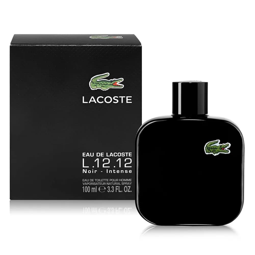 ادکلن لاگوست Lacoste L.12.12 Noir مدل ال 12.12 نویر مشکی حجم 100 میل ادو تویلت