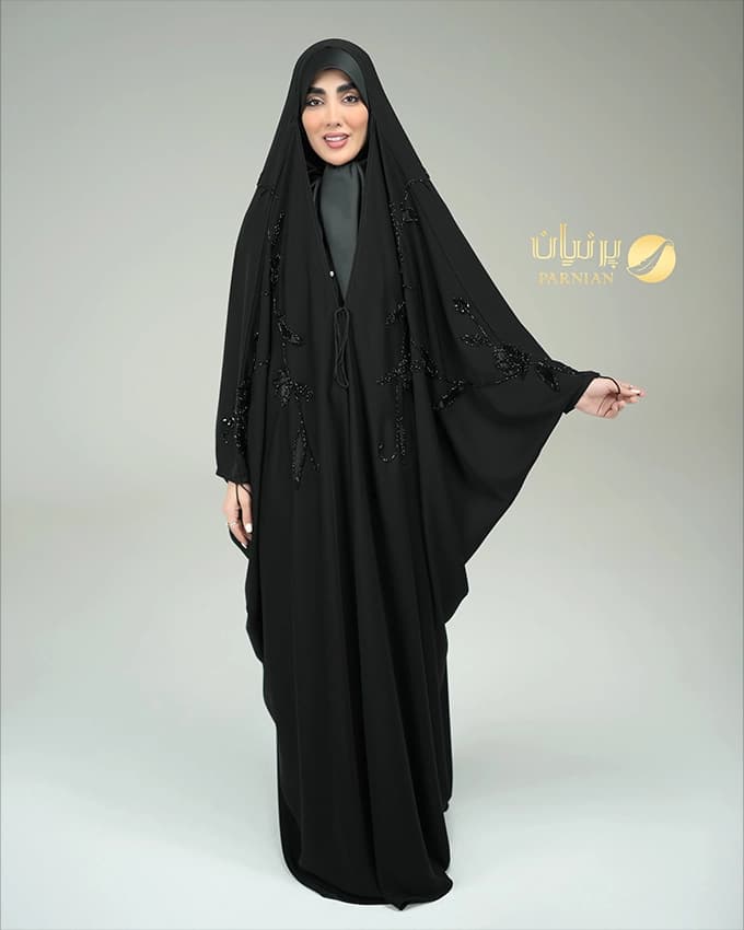 چادر عربی جده ویدا جواهر دوزی ترنج — تصویر ۲