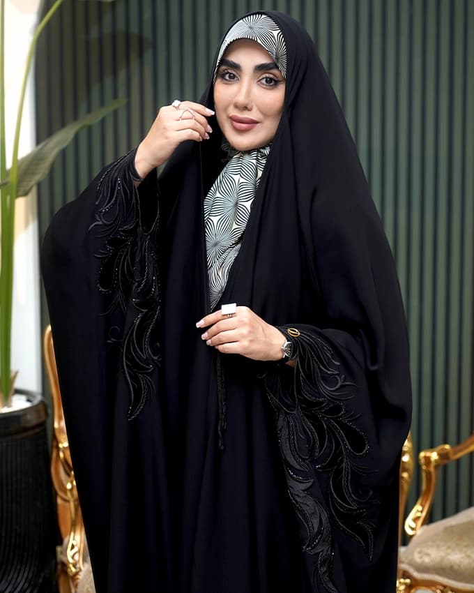 چادر عربی جده بولگاری گلدوزی رویال