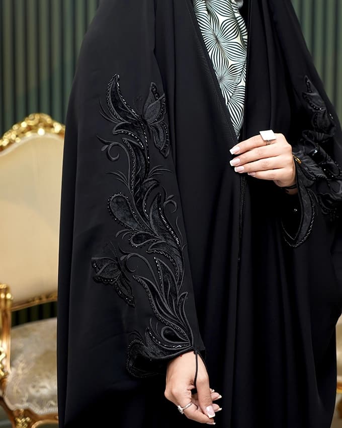 چادر عربی جده بولگاری گلدوزی پری — تصویر ۳
