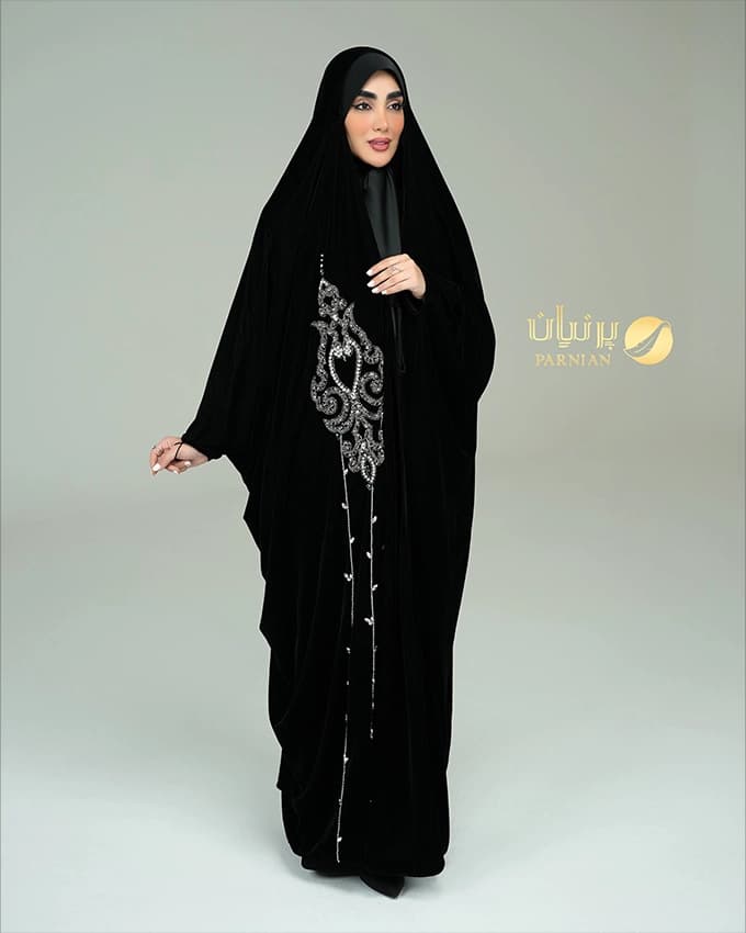 چادر عربی جده مخمل ونوس ایتالیا گوهرشاد