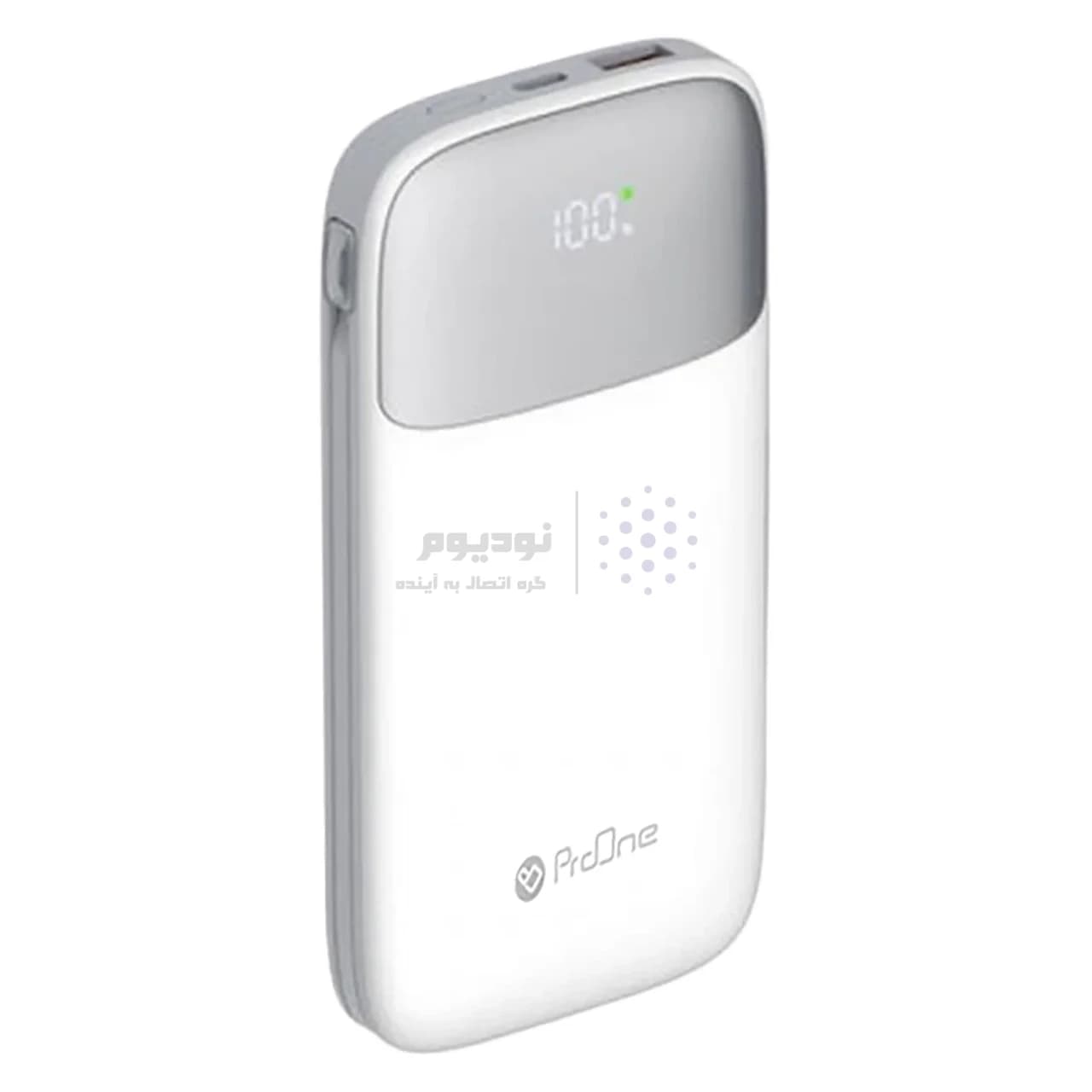 پاوربانک PD و فست شارژ ProOne 20000mAh مدل Volto 20 PPB5213 22.5W – سفید — تصویر ۱۰