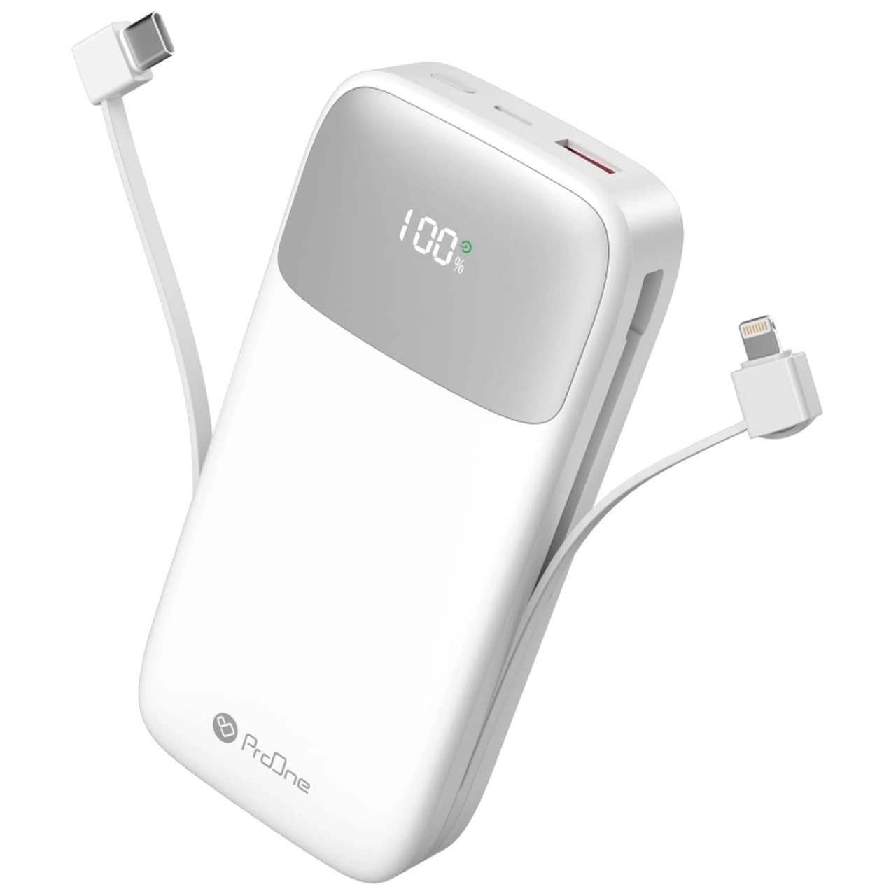 پاوربانک PD و فست شارژ ProOne 20000mAh مدل Volto 20 PPB5213 22.5W – سفید — تصویر ۲