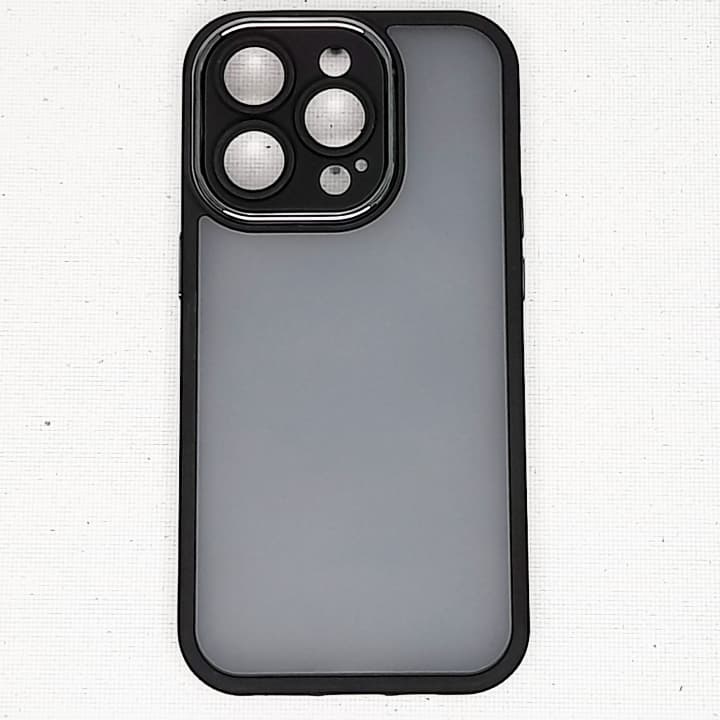 قاب گوشی آیفون iPhone 14 Pro مات محافظ لنز دار آیرون متال مدل Fashion Case