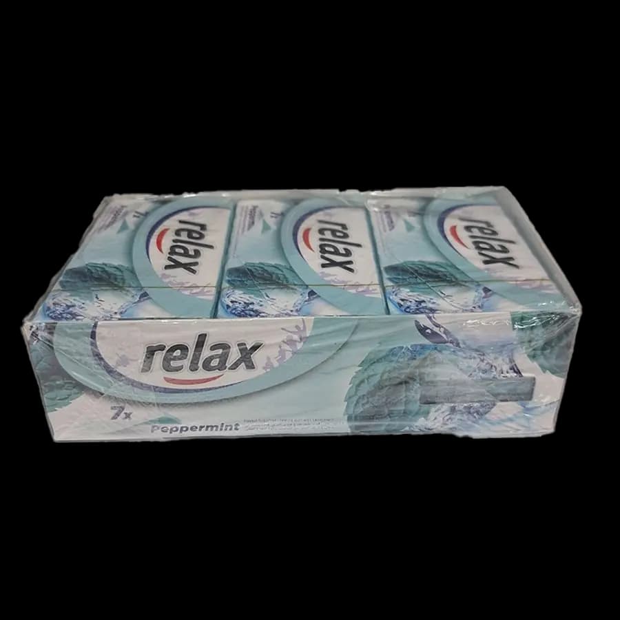 آدامس ریلکس relax مدل استیکی طعم نعناع تند خنک بسته 7 عددی باکس 21 تایی — تصویر ۳