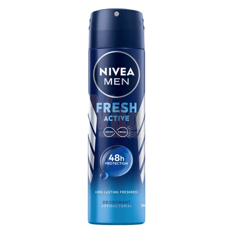 اسپری بدن نیوا NIVEA مدل FRESH ACTIVE ماندگاری 48 ساعته 150 میل