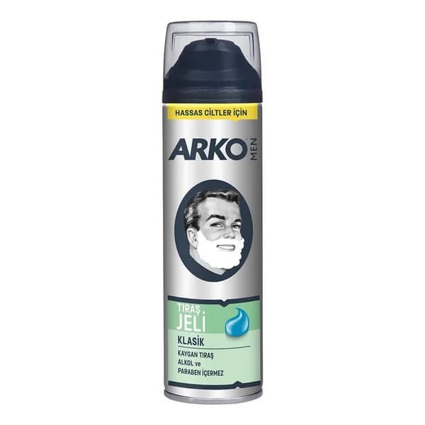 ژل ریش آرکو ARKO Tıraş Jeli klasic مناسب پوست حساس حجم 200 میل