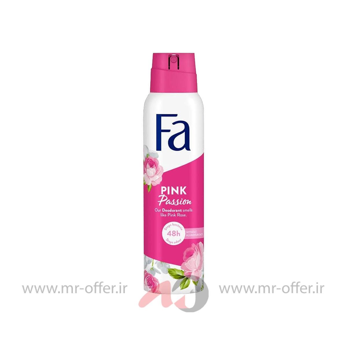 اسپری ضد تعریق مدل pink passion فا 150ml | fa pink passion 150ml — تصویر ۲