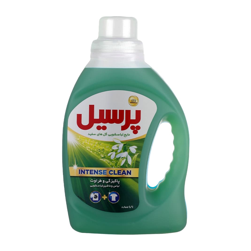 مایع لباسشویی پرسیل مدل گل‌های سفید وزن 1.1کیلوگرم