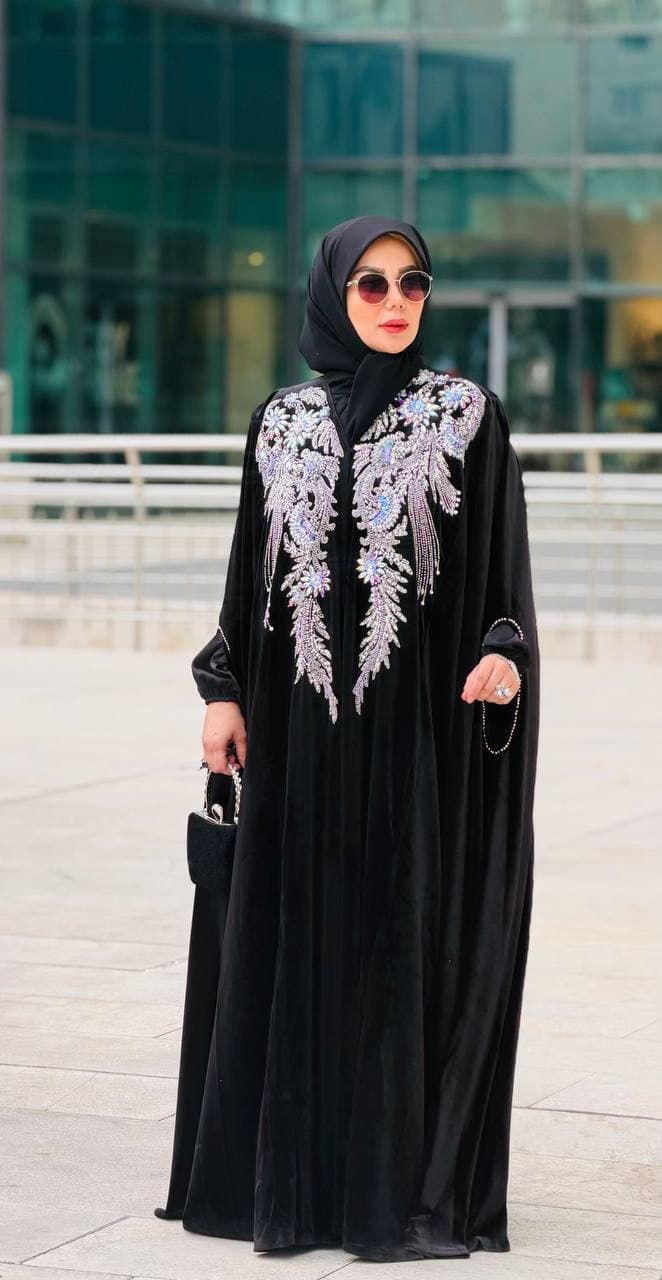 شنل مخمل ونوس جواهر دوزی طاووس