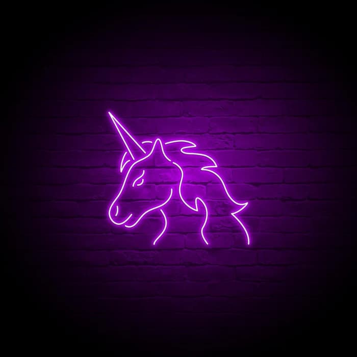 تابلو نئون طرح اسب تک شاخ (unicorn) کد090 — تصویر ۶