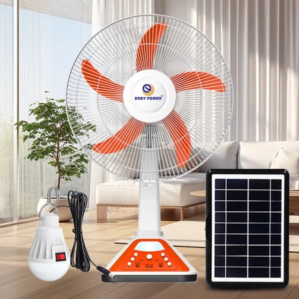 پنکه ایستاده شارژی Easy Power مدل EP-317HS | پنکه 16 اینچی AC/DC با چراغ LED — تصویر ۵