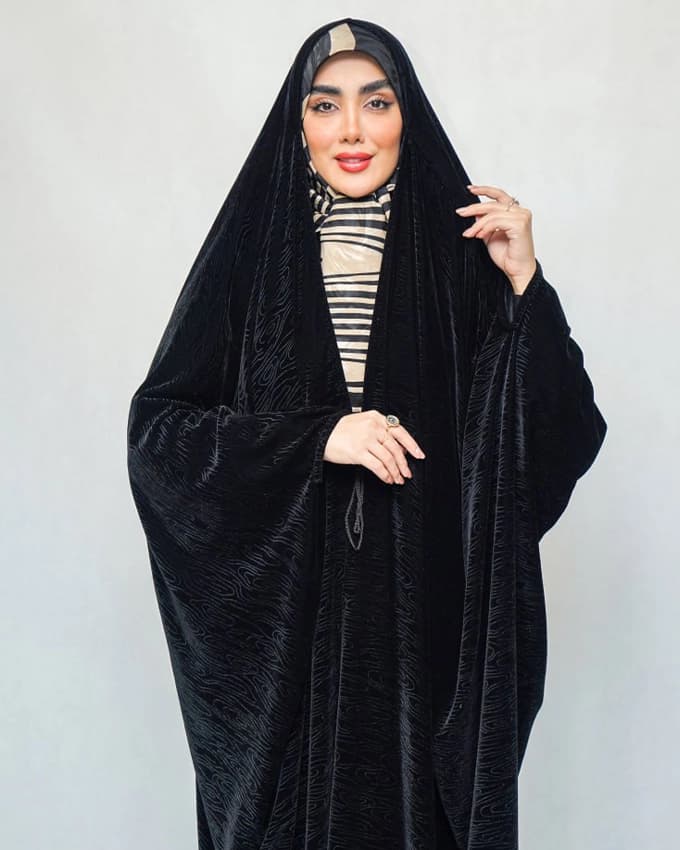 چادر عربی جده مخمل ونوس ایتالیا طرح هزاره