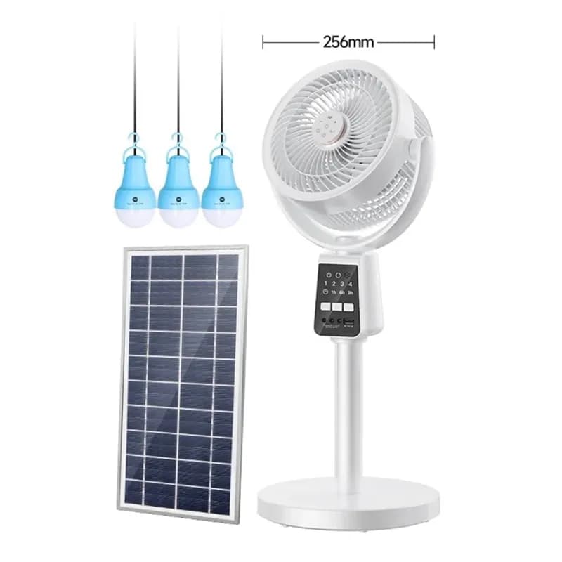 پنکه شارژی ایستاده Duration Power مدل DP-7641 | پنکه گردش هوای شارژی با باتری 12000 میلی‌آمپرساعت — تصویر ۸