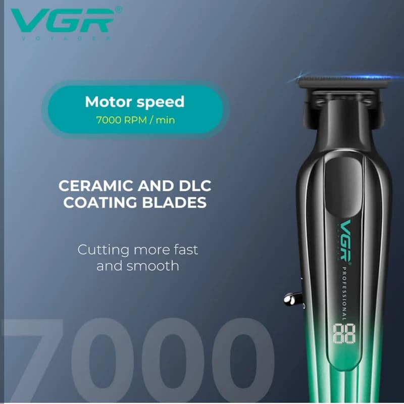 ماشین اصلاح موی سر و صورت شارژی وی جی ار مدل V-935 — تصویر ۵