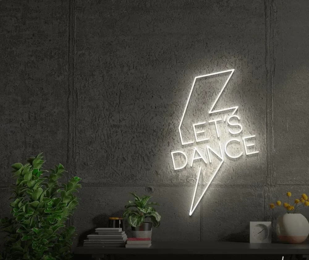 تابلو نئون طرح نوشته ” let’s dance “کد 049 — تصویر ۳
