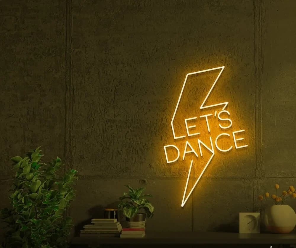 تابلو نئون طرح نوشته ” let’s dance “کد 049 — تصویر ۶