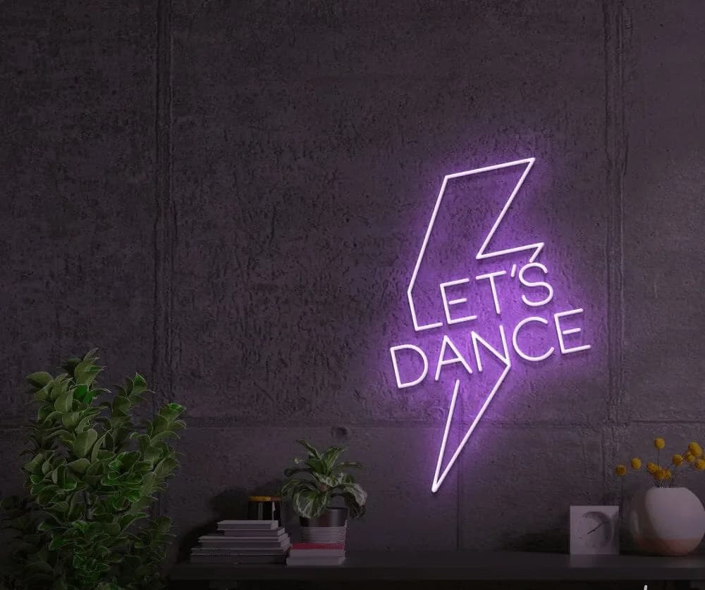 تابلو نئون طرح نوشته ” let’s dance “کد 049 — تصویر ۸