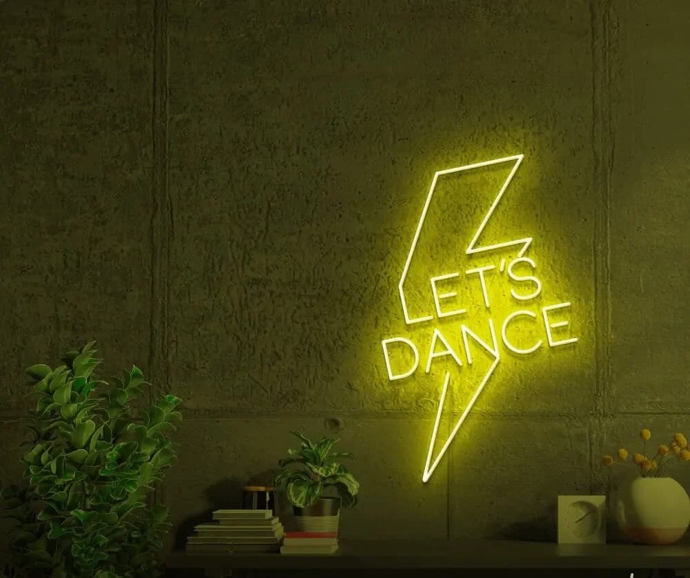 تابلو نئون طرح نوشته ” let’s dance “کد 049 — تصویر ۹