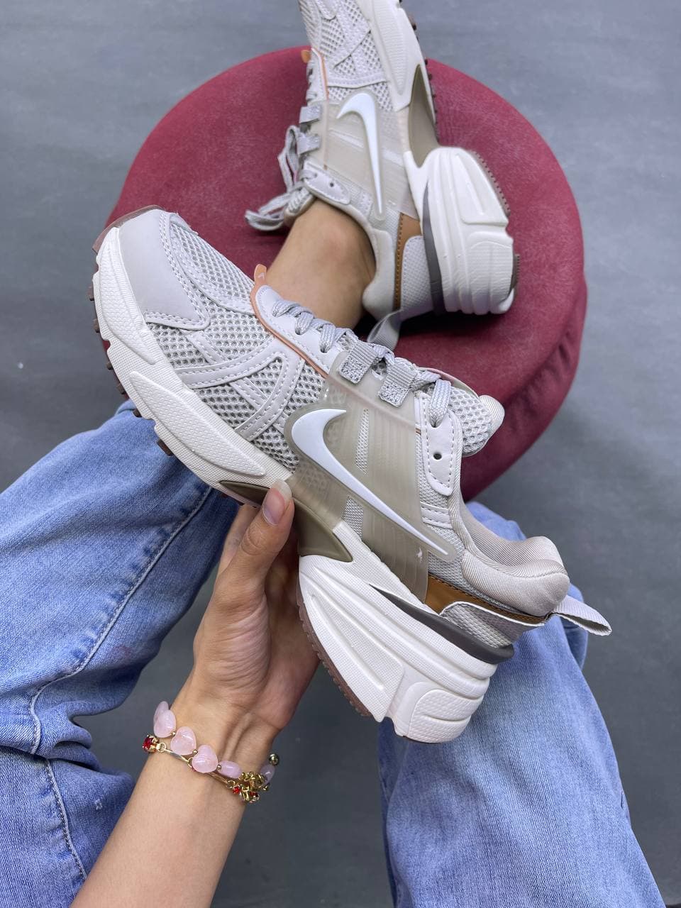 کتونی زنانه ویتنام نایک وی‌تو‌کی موکا nike v2k — تصویر ۳