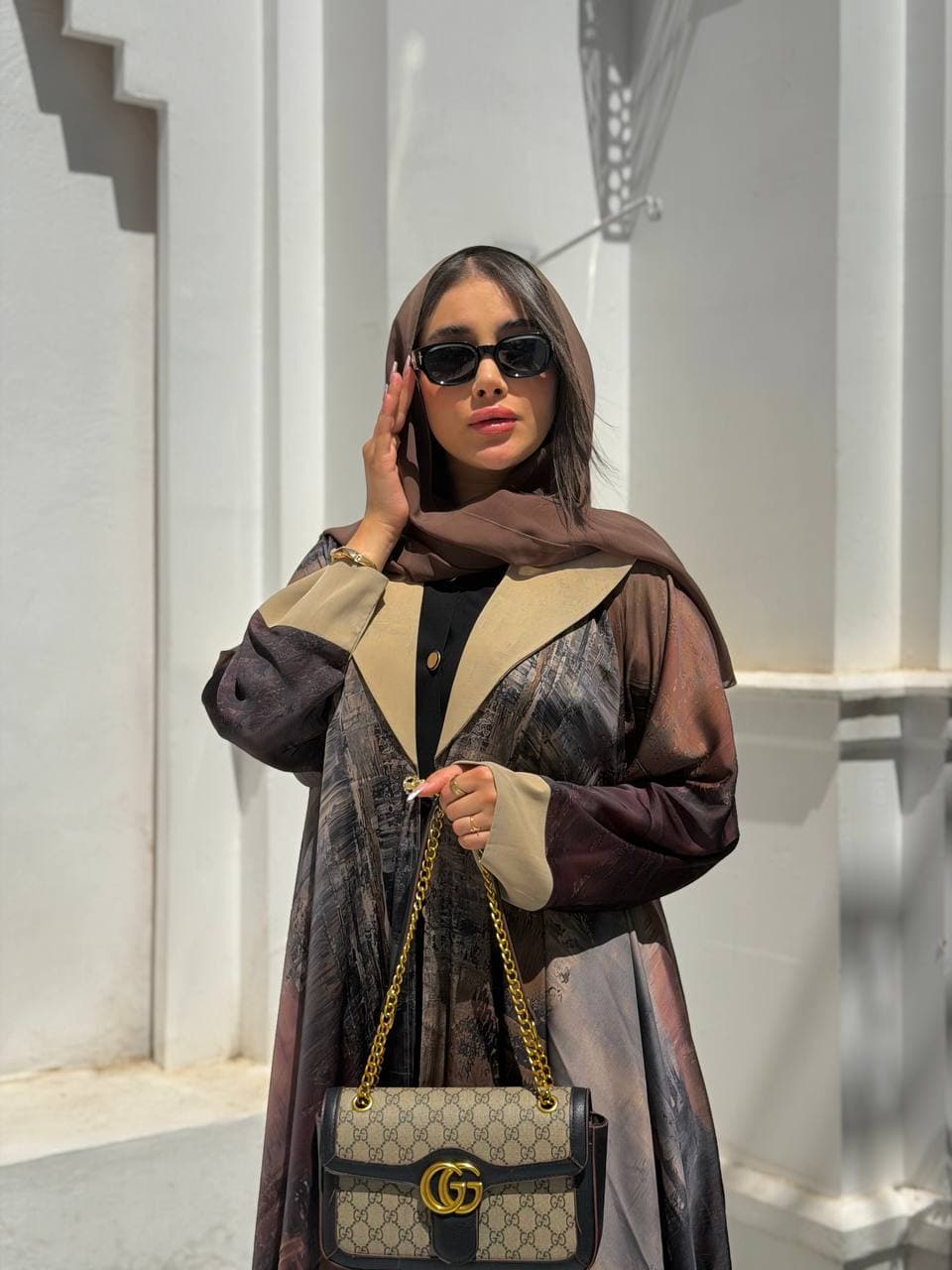 عبا اسپرت با پارچه ژاکارد ابریشم — تصویر ۲