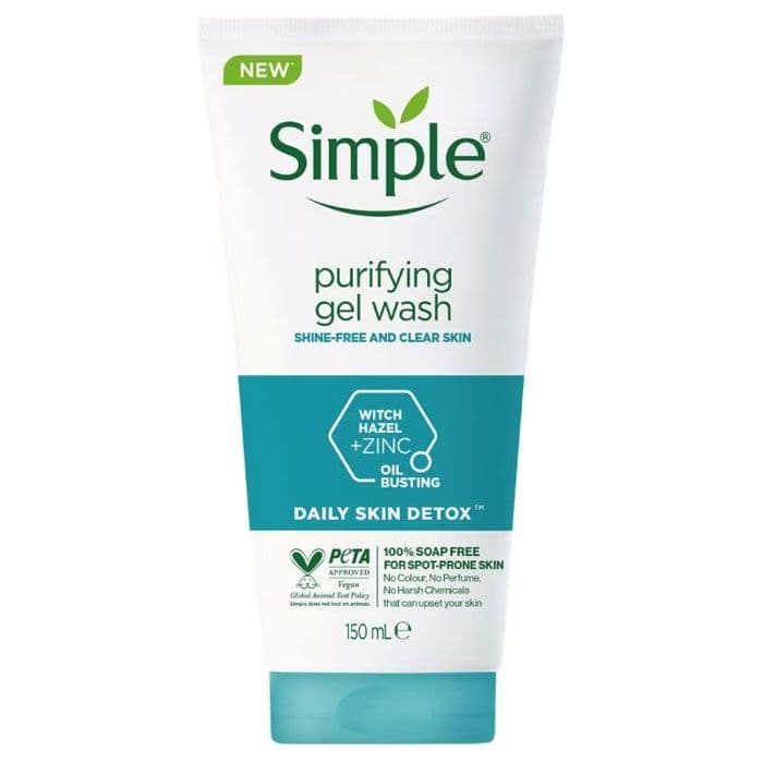 ژل شستشو صورت سیمپل Simple Purifying مخصوص پوست چرب برای پاکسازی و کنترل چربی