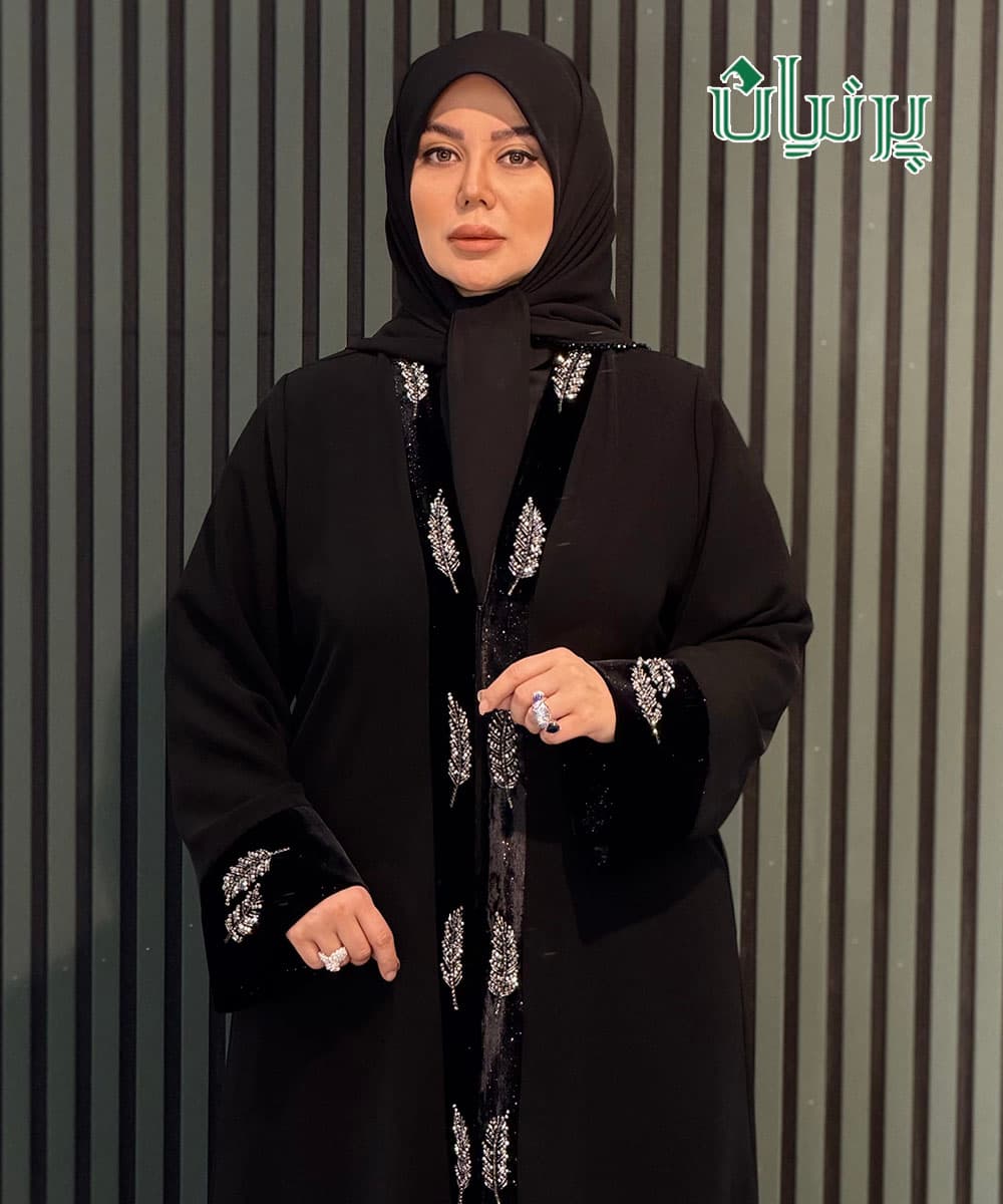 مانتو عبا ویدا پریناز نقره ای