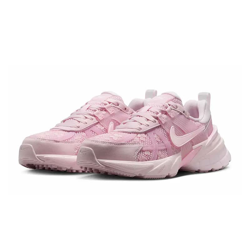 Nike V2K Foam Arctic Pink/نایک وی تو کی صورتی طرحدار — تصویر ۷